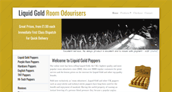 Desktop Screenshot of liquidgoldpoppers.co.uk