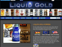 Tablet Screenshot of liquidgoldpoppers.com